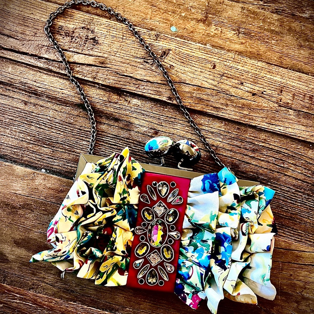 Aria by Mary Frances Fabric and Jeweled Bag